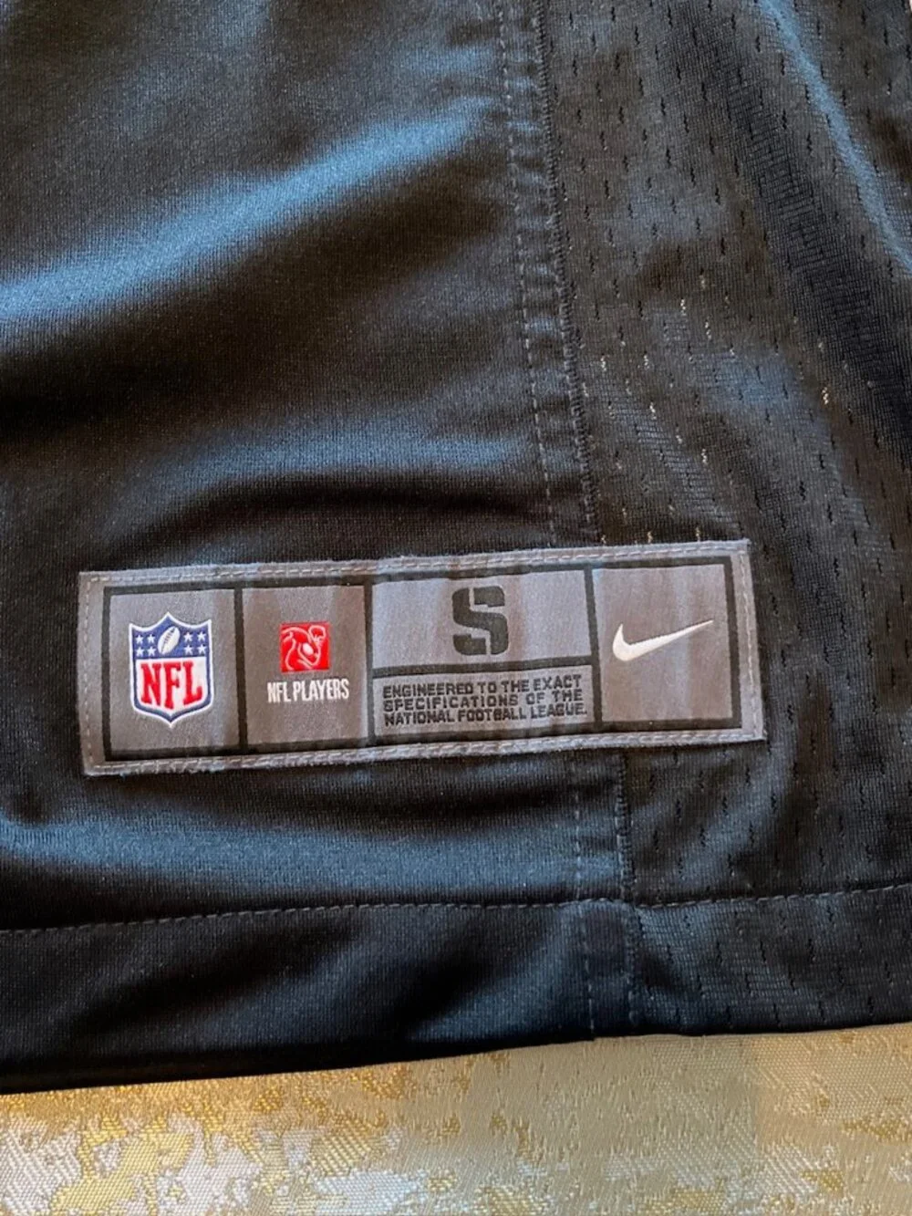 Nike Pittsburgh Steelers Smith-Schuster #19 Jersey NFL Black Gold Size S
